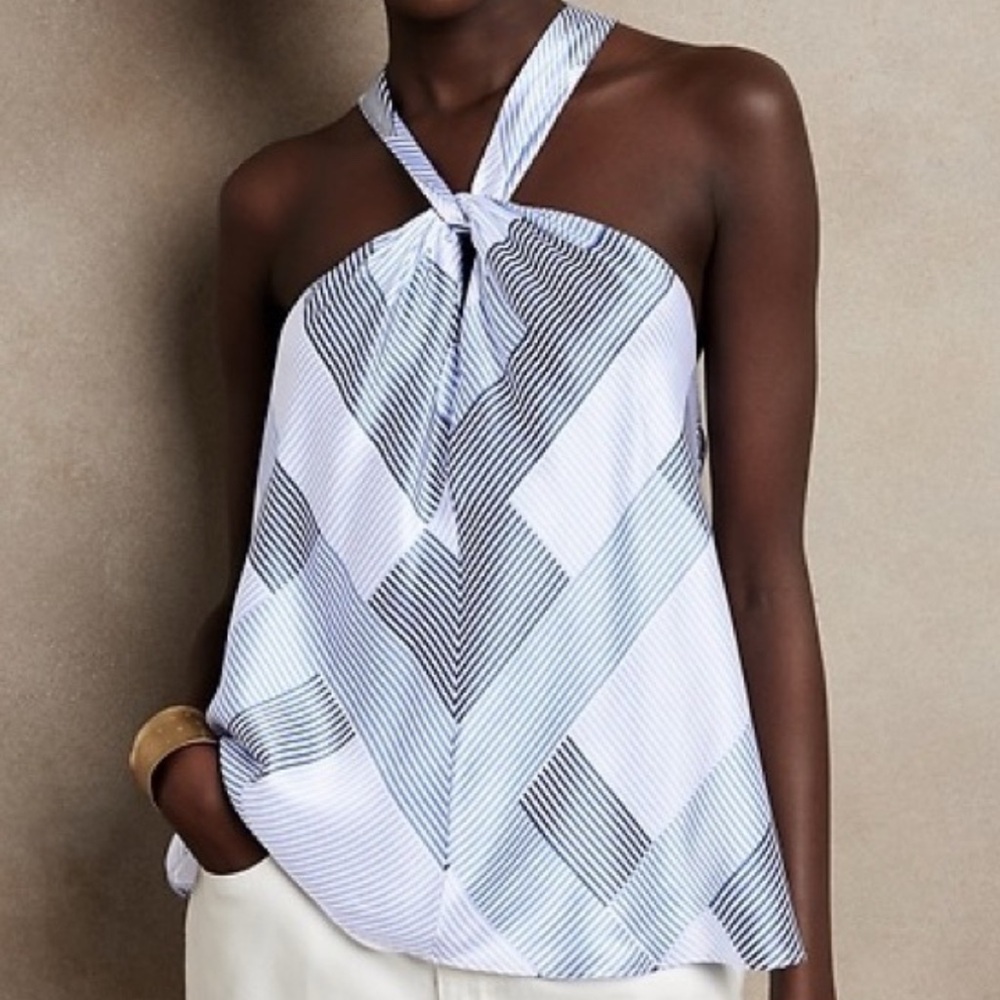 Banana Republic Belay Silk Halter Top